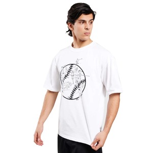 Vente en gros 100% coton biologique T-Shirt homme sérigraphie personnalisée conception goutte épaule col montant coupe surdimensionnée - Product Image 6