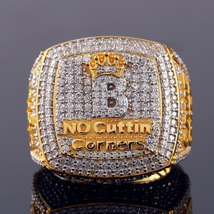 Men's VVS Moissanite Diamond Wedding <b>Ring</b> Fully Iced Out in 18K Gold with IGI Certificate Hip Hop Style <b>Fine</b> <b>Ring</b> for Parties - Product Image 2