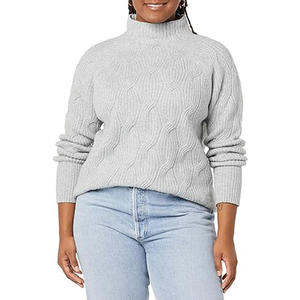 Pull à col rond à manches longues Pull grande taille - Product Image 6