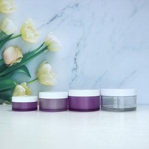 MAYSURE Récipient de <span class=keywords><strong>baume</strong></span> à lèvres mat à large bouche 10ml 15ml Pot de crème cosmétique pour les yeux et le visage vide et rond en plastique PET givré avec couvercle - Product Image 5