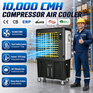 Aire acondicionado portátil evaporativo sin mangueras y sin drenaje, con compresor eléctrico para interiores y exteriores. - Product Image 1