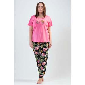 BAYAN P.SUPREM XXL O YAKA KISA KOL ETEGI OVAL PIJAMA <span class=keywords><strong>TK</strong></span> - ROSA DOLCE - ROSA DOLCE - Product Image 1