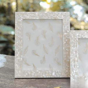 Cadre photo carré en nacre le plus populaire fait à la main Design antique personnalisable taille 5x7 décoration d'intérieur en métal prix de gros - Product Image 5