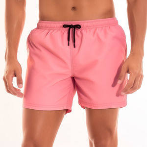 Pantalones Cortos Deportivos Personalizados de Alta Calidad para Hombre, Transpirables, de Secado Rápido, Elásticos, de Algodón y Spandex, Ecológicos, Antiarrugas, con Bolsillos, Sólidos - Product Image 1