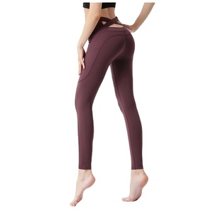 High Quality Fitness Women's Yoga <b>Leggings</b> High Waist Anti-Bacterial Breathable Polyester/<b>Nylon</b> Workout Fitness & Yoga Wear - Product Image 2