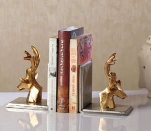 Sujetalibros Metálicos de Lujo y Elegantes para Decoración del Hogar, Soporte para Libros de Escritorio, Artículo de Decoración de Tendencia al por Mayor - Product Image 3