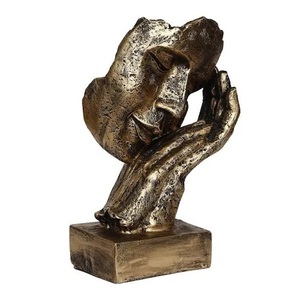 Escultura de metal artesanal moderna para decoración del hogar, estatuilla elegante para fumar, logotipo personalizado, exhibición artística - Product Image 1