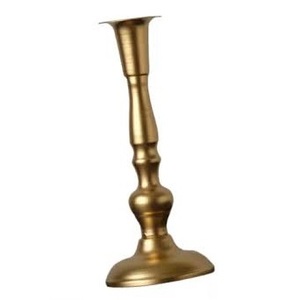 Vintage Inspired Aluminum Candle Holder with Ornate Detailing Ideal for Living Room Dining <b>Table</b> or Special <b>Occasions</b> - Product Image 4