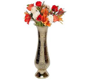 Florero de latón decorativo de estilo floral de latón OEM ODM personalizado de larga duración para el hogar florero de latón caro Macetas - Product Image 5