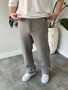 Wholesale <b>Men's</b> Ribbed Corduroy Pants Elastic Waist Drawstring Regular Fit Soft Casual <b>Trousers</b> <b>Lounge</b> for Autumn Winter - Product Image 5