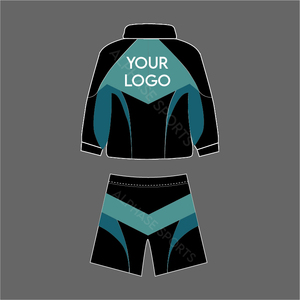 Costume coupe-vent respirant en nylon imprimé pour hommes entièrement personnalisé vente en gros ensembles courts Streetwear à fermeture éclair complète pour l'hiver - Product Image 2