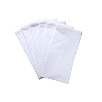 Serviette de table moderne 100 % coton, réutilisable, en toile de sac à farine, design uni, blanche, pour la maison et la cuisine, accessoires