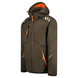 Venta al por mayor tendencia chaqueta Softshell para los hombres Indemand elegante al aire libre debe tener ropa de trabajo de ajuste atlético con chaqueta transpirable - Product Image 3