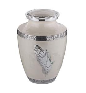 โกศสำหรับงานศพที่ตกแต่งด้วยอลูมิเนียมโกศสำหรับเผาเถ้ามนุษย์ที่เก็บไว้ - Product Image 1