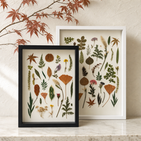 Cadre en bois de chêne pour décoration créative de la maison, boîte à souvenirs, cadre photo personnalisé, boîte à fleurs en bois, vitrine en MDF, fond 3D profond