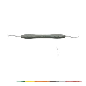 Cureta/Scaler Dental Gracey 1/2 Manual Reutilizable con Mango Ergonómico de Silicona, Afilado, Certificado CE y Aprobado por ISO 13485-2016 - Product Image 3