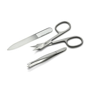 Meilleure qualité pédicure manucure Kit cuticule ciseaux pince à épiler ensemble d'instruments de soins de beauté avec pochette en cuir Pu - Product Image 1