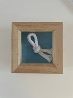 Sélénite cercle ombre boîte mur Art cadre en bois naturel 3D cristal pierre boîte décorative cadre abstrait œuvre intérieurs modernes
