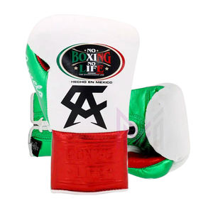 Nouveauté, gants de boxe professionnels en cuir de vache véritable de qualité supérieure, fabriqués en usine, sans vie, sans boxe, avec impression CA - Product Image 3