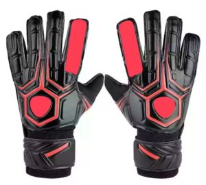 Gants de gardien de but de football professionnel de nouvelle conception en cuir réglable respirant avec protection des doigts pour enfants et adultes - Product Image 3