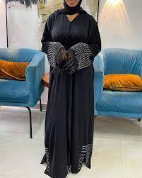Abaya égyptienne avec motifs brodés meilleure vente vêtements islamiques pour femmes prix abordables - Product Image 2