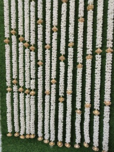 Guirnalda de Flores de Jazmín y Mogra Desmontable, Decoración de Arco Floral Fragante, Reutilizable y Ecológica para Bodas Musulmanas del Sur de la India - Product Image 5