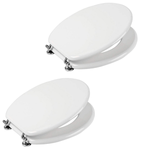 Otomondo MDF bianco sedile water universale Sedix Plus confezione da 2 pezzi - Product Image 1