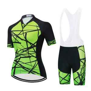 Jersey de bicicleta de carreras de bicicleta de montaña Unisex para hombre y mujer, ropa de ciclismo transpirable con pantalones cortos deportivos de manga corta incluidos - Product Image 5