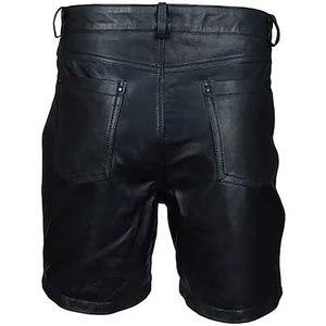 Shorts en cuir pour hommes de couleur unie sur mesure OEM, style streetwear, respirant, séchage rapide, taille élastique, décontracté, printemps été, vente en gros - Product Image 4
