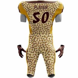 Uniforme de Fútbol Americano con Logotipo Personalizado, Talla Grande, Transpirable y con Diseño Sublimado para Hombres y Mujeres Adultos - Product Image 1