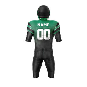 Kit d'uniformes de football à manches courtes col en V fait en polyester uniforme de football américain d'entraînement en club ensemble avec service OEM - Product Image 2