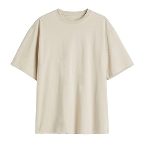 Custom Men's Oversized Streetwear Tshirt <b>Thick</b> 100% Cotton Drop Shoulder <b>T</b>-<b>shirts</b> 250gsm Plus Size Heavyweight <b>T</b> <b>Shirt</b> For Men - Product Image 1