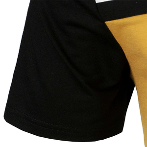 Camiseta de manga corta para hombre, Polo de Color bloqueado, informal, personalizada, de alta calidad, de verano - Product Image 4