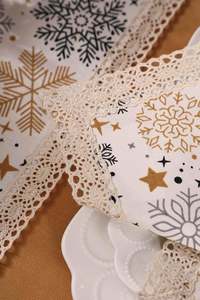 Ensemble de nappes pour Table à manger Table étanche à l'eau Anti-poussière Anti-déversement Résistant au sol Coton Lin Rectangle Nappes OEM - Product Image 2