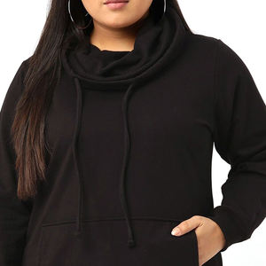 Sweats à capuche surdimensionnés grande taille de haute qualité pour femmes 100% coton biologique avec impression DTG personnalisée avec expédition rapide - Product Image 3