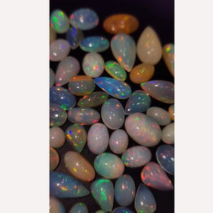 92 pièces d'opale éthiopienne naturelle avec feu 10mm à 24mm ovale poire Cabochon 366 Cts Iroc ventes qualité lâche pierres précieuses cabine US $63 - Product Image 2
