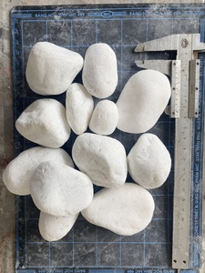 Aménagement paysager décoration de jardin galets blancs neige pour paysage extérieur galets dégoulinants décoration pierre de galets - Product Image 2