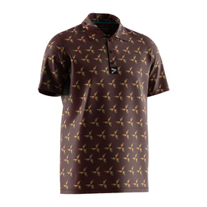 เสื้อโปโลแขนสั้นขนาดใหญ่พิเศษแบบแห้งเร็วออกแบบได้ตามต้องการมีปกเสื้อปักโลโก้ของทีมชุดทำงาน - Product Image 3