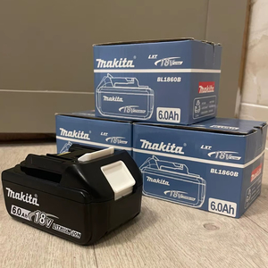 Pack de batteries Makita 18V LXT 6.0Ah BL1860B Triple Pack Neuf Royaume-Uni - Product Image 1