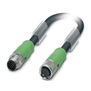 Câble de capteur M12 SPEEDCON blindé à transmission de signal haute densité 17 pôles Phoenix Contact SAC-17P-MS/5,0-35T/FS SH SCO 1402421 - Product Image 1