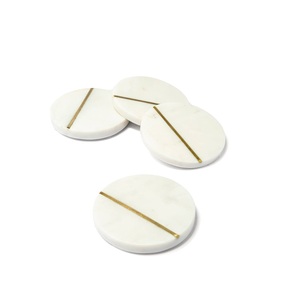 Eco Friendly 100% Natural <b>Marble</b> Tea Cup Coaster Best Quality Customize Coaster Creative Design Best Selling Tea Cup Coaster - Product Image 3