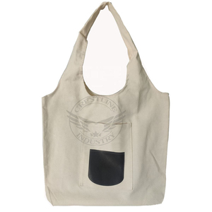 Sac fourre-tout en nylon imprimé sur mesure pour femmes, sac de shopping promotionnel multi-usages avec bandoulière et poignée en corde - Product Image 6