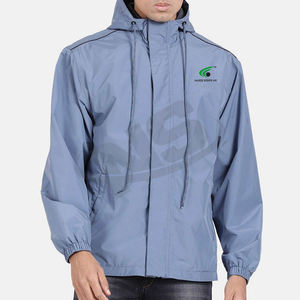 Chaqueta cortavientos de calidad superior 2025 para hombre, chaquetas impermeables de diseño personalizado para hombre, ropa deportiva para exteriores, tela transpirable - Product Image 1