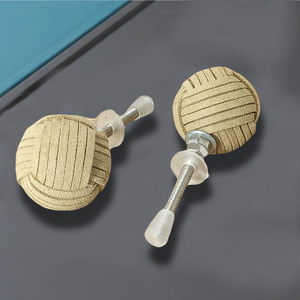 Perillas tejidas de cuerda de cuero de lujo europeo y tirador multiusos para armario cocina dormitorio armarios de baño - Product Image 2
