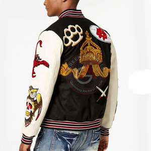 Premium Quality <b>Fleece</b> Custom Baseball Letterman Varsity <b>Jackets</b> Top Quality Wholesale Factory Price <b>Jacket</b> - Product Image 2