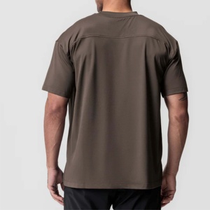 <b>100</b>% <b>Polyester</b> Dry Fit Men's Oversized T-<b>Shirt</b> Custom Gym Sports Tee Quick Dry Moisture Wicking 320g OEM ODM Wholesale - Product Image 6