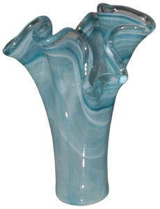 Décoration d'intérieur de luxe Tammaro Home Petalo Teal en verre de Murano, design artisanal italien haut de gamme - Product Image 4