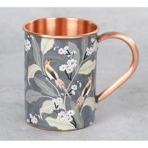Tasse en cuivre pur fabriquée à la main avec logo gravé pour les cocktails Moscow Mule à un prix abordable par - Product Image 1