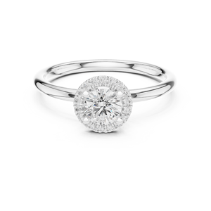 Bague élégante unisexe en diamant, bague en or blanc 14 carats, taille ajustable, plaquée rhodium, parfaite pour les fiançailles, les anniversaires et les cérémonies - Product Image 1