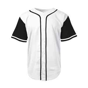 Gran Oferta personalizada en blanco 100% poliéster sublimación poliéster botón abajo béisbol nueva llegada 100% poliéster calidad superior - Product Image 6